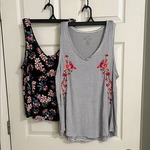 American Eagle Soft & Sexy Striped and Floral Women's Tanks